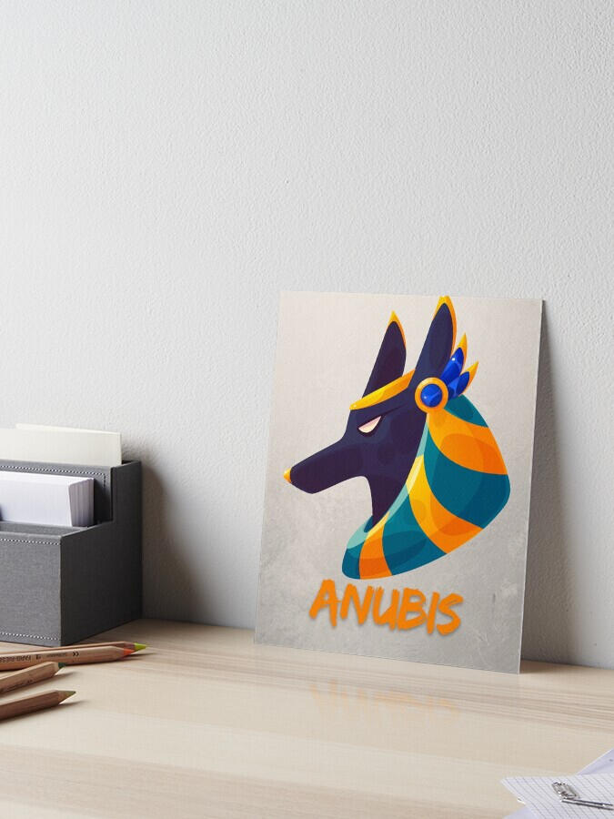Anubis Artboard print